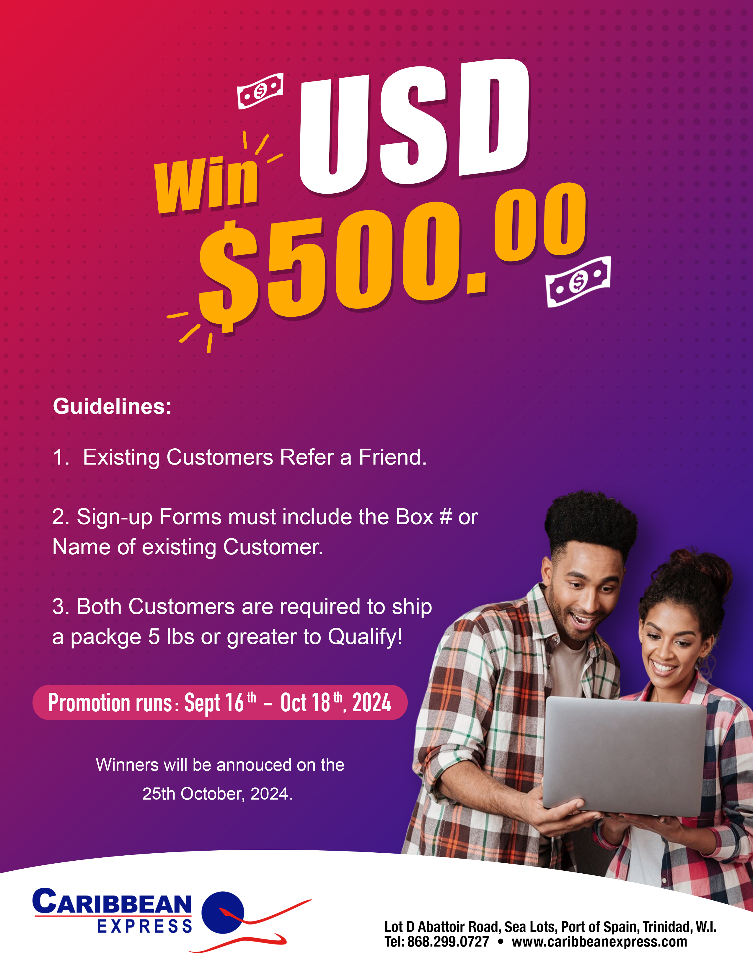 Win $500 USD Referral Promotion